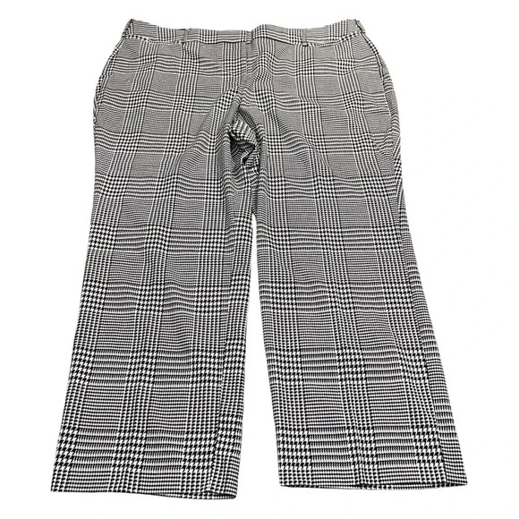 Lane Bryant Houndstooth Check Straight Leg Trousers - Picture 1 of 6